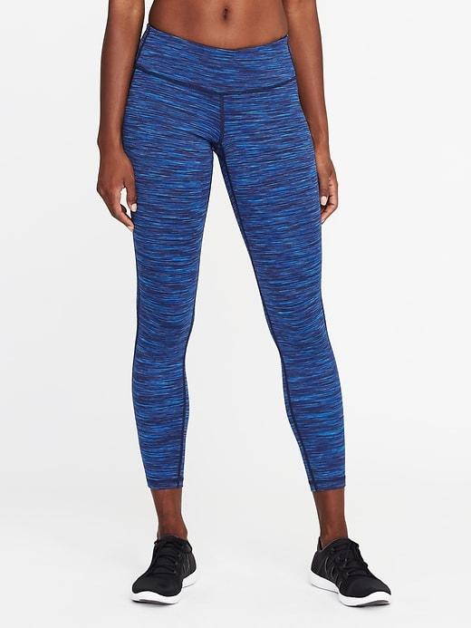 Old Navy Womens Mid-rise 7/8-length Space-dye Leggings For Women Night Cruise Size Xxl