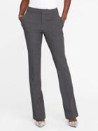 Old Navy Mid Rise Slim Flare Trousers For Women - Heather Gray