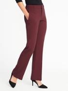Old Navy Womens Mid-rise Slim Flare Harper Full-length Pants For Women Claret Red Size 0