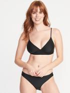 Old Navy Womens Triangle Bralette Swim Top For Women Ebony Size S