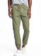 Old Navy Mens Twill Joggers - Fennel Seed