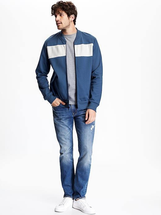 Old Navy Colorblock Track Jacket Size Xxl Big - Blue Combo