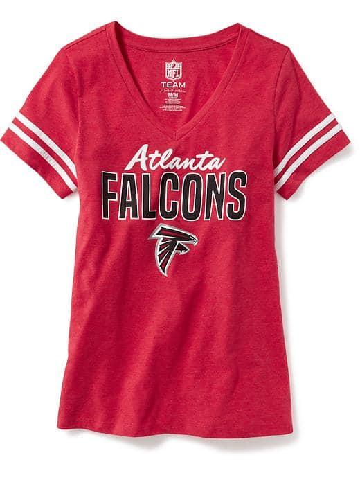 Old Navy Nfl Team V Neck Tee For Women - Falcons