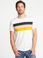 Old Navy Mens Soft-washed Perfect-fit Crew-neck Tee For Men On White Heather Size S