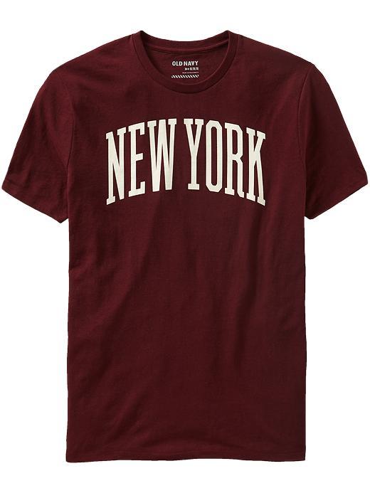 Old Navy Mens New York Graphic Tees - Wine Country