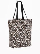 Old Navy Printed Canvas Tote For Women - Leopard