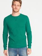 Old Navy Mens Soft-washed Thermal Crew-neck Tee For Men Phosphor Green Size S