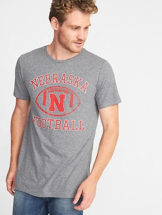 Old Navy Mens Ncaa Crew-neck Tee For Men Nebraska Corn Size S