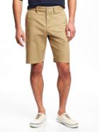 Old Navy Slim Built In Flex Ultimate Khaki Shorts For Men 10 - Basswood Brown