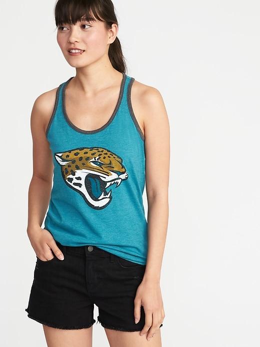 Old Navy Womens Nfl Retro-team Racerback Tank For Women Jaguars Size L