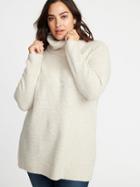 Old Navy Womens Plus-size Turtleneck Tunic Sweater Cream Size 2x