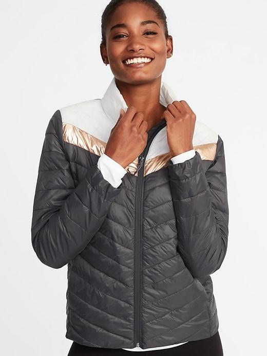 Old Navy Womens Packable Frost-free Jacket For Women Black Size Xs