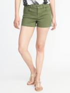 Boyfriend Pop-color Denim Cutoffs For Women (3)