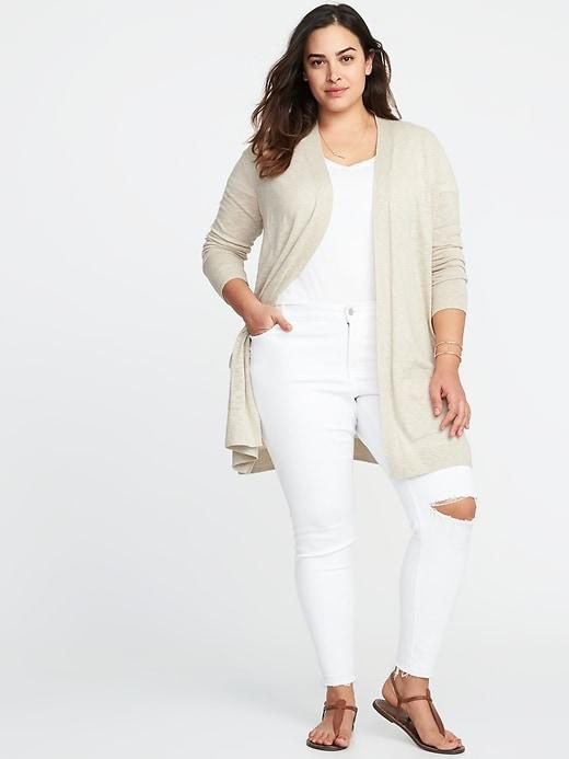 Old Navy Womens Open-front Plus-size Long-line Sweater Palomino Size 1x
