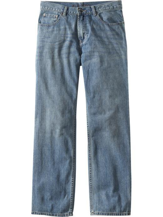 Old Navy Mens Straight Fit Jeans - Light Authentic