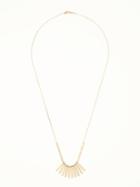 Old Navy Metal Bars Pendant Necklace For Women - Gold