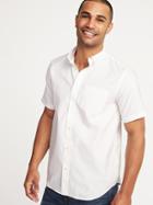 Old Navy Mens Regular-fit Clean-slate Oxford Shirt For Men Cream Size S