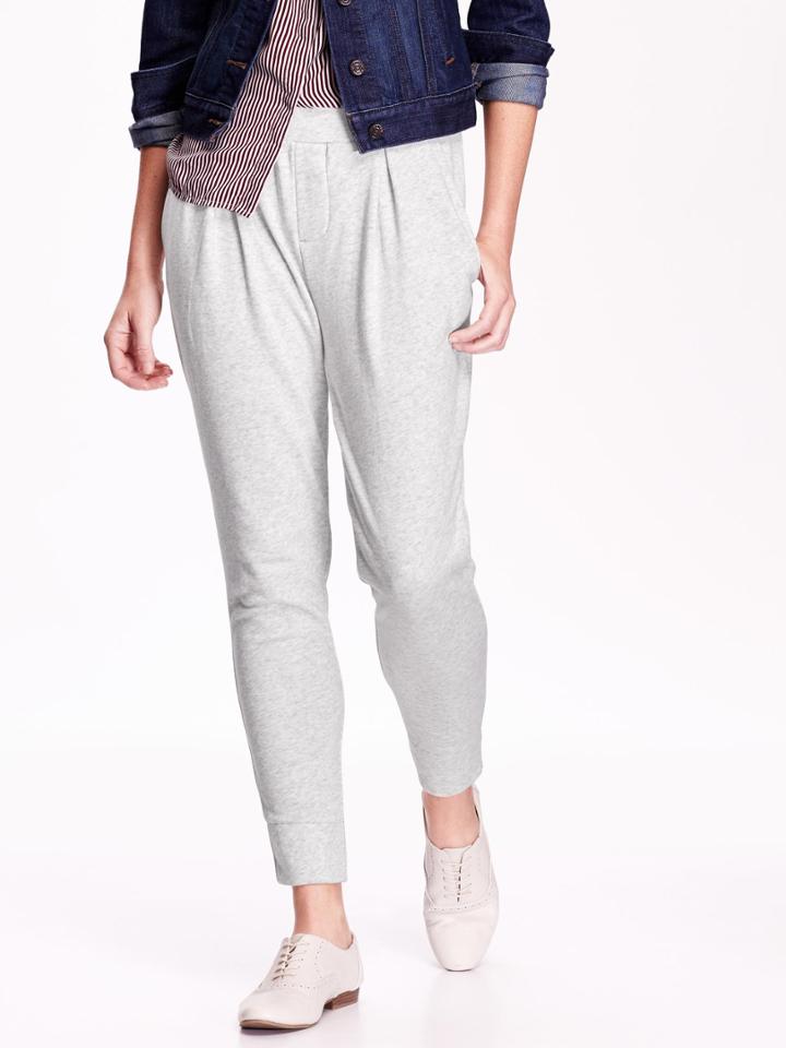 Old Navy Womens French Terry Joggers Size L Tall - Light Heather Gray