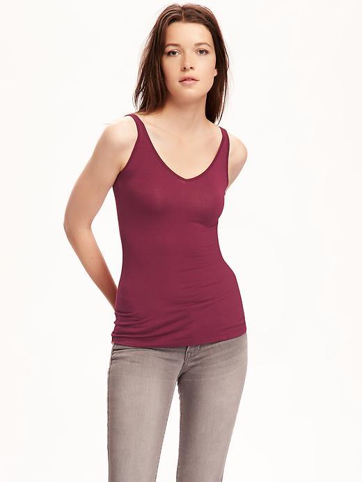 Old Navy Fitted 2 Way Layering Tank For Women - Borscht