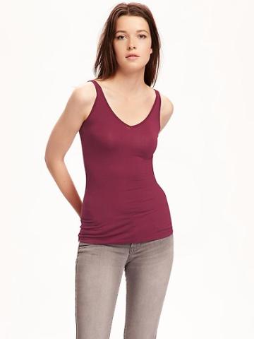 Old Navy Fitted 2 Way Layering Tank For Women - Borscht