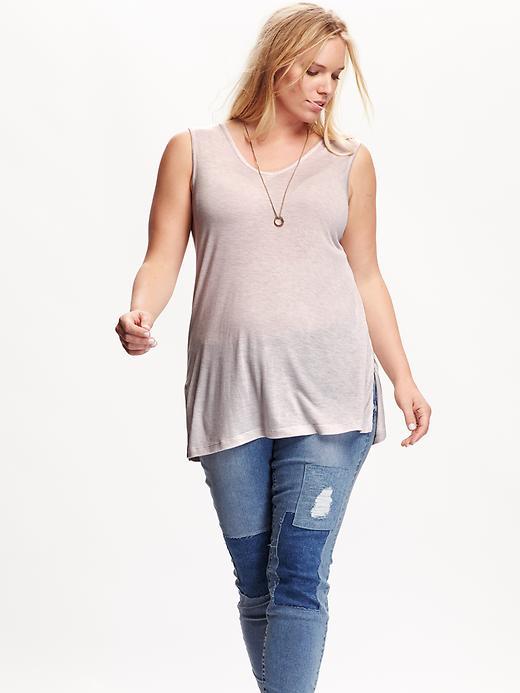 Old Navy Womens Plus Tunic Tank Size 1x Plus - Icelandic Mineral