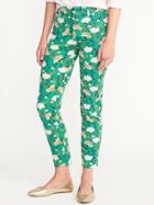 Old Navy Mid Rise Pixie Ankle Pants For Women - Pc Pink Greenwhich