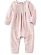 Old Navy Pleated Front Fleece One Piece - Pink Elephant