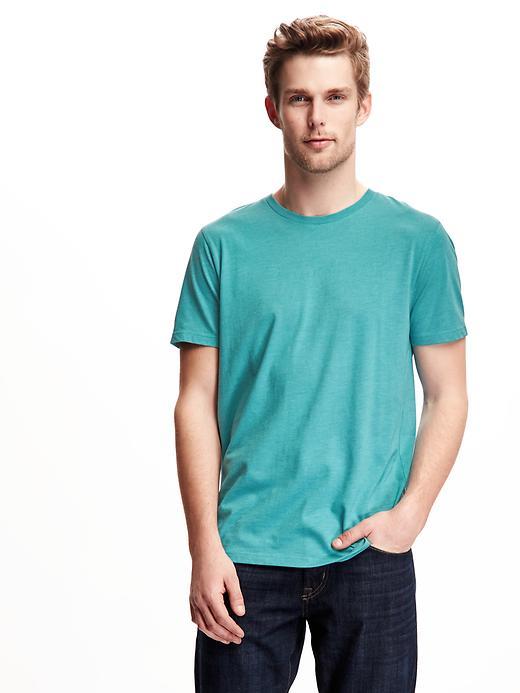 Old Navy Soft Washed Crew Neck Tee For Men - Teal I Return