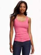 Old Navy Fitted Rib Knit Tank For Women - Pink A Boo