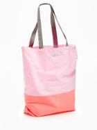 Old Navy Printed Canvas Tote - Pink Colorblock