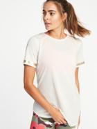 Old Navy Womens Relaxed Performance Tee For Women Sea Salt Size M