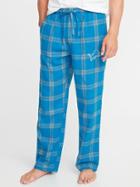 Old Navy Mens Nfl Team-graphic Flannel Sleep Pants For Men Detroit Lions Size L