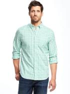 Old Navy Slim Fit Summer Weight Oxford Shirt For Men - Beginners Luck