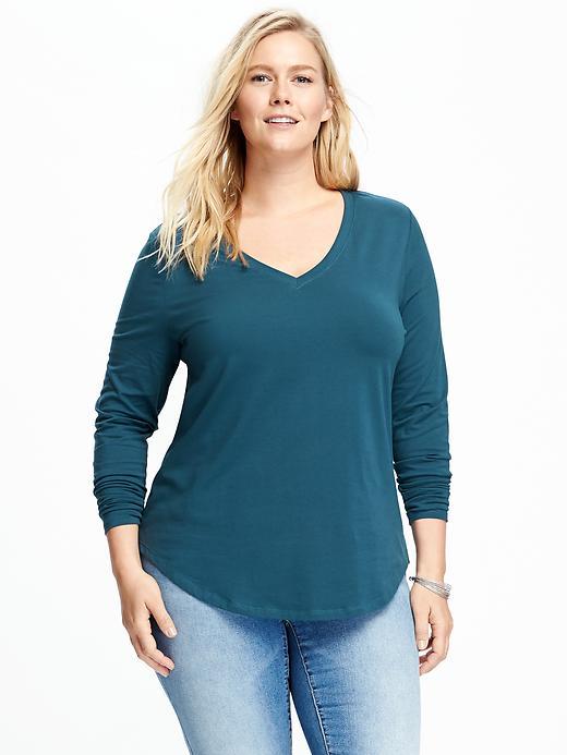 Old Navy V Neck Plus - Show And Teal
