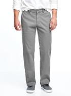 Old Navy Mens Straight Ultimate Built-in Flex Khakis For Men Gray Stone Size 32w