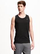 Old Navy Go Dry Cool Micro Texture Performance Tank For Men - Black