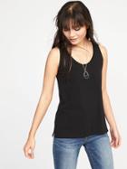 Old Navy Womens Everywear Scoop-neck Tank For Women Black Size M
