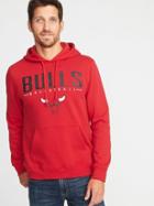 Old Navy Mens Nba Team-graphic Pullover Hoodie For Men Chicago Bulls Size M