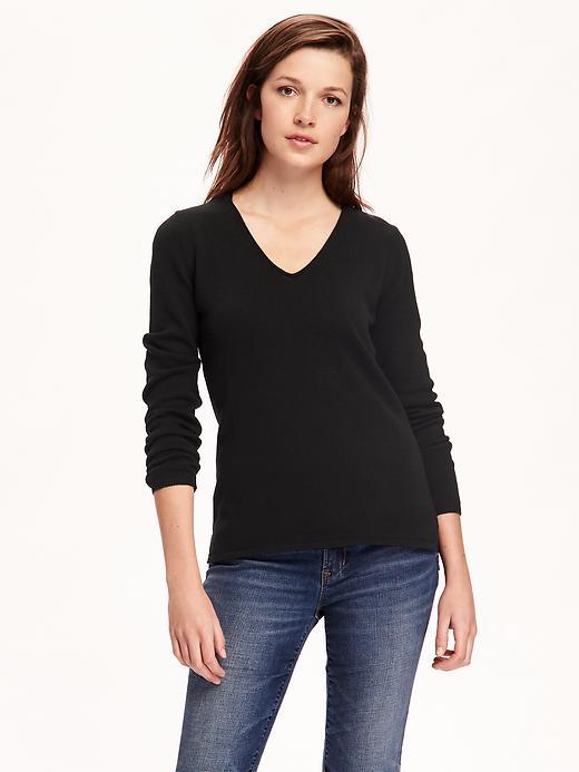 Old Navy Classic V Neck Pullover For Women - Blackjack