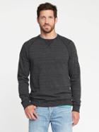 Old Navy Fleece Crew Neck Sweatshirt For Men - Dark Charcoal Gray