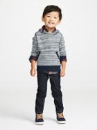 Old Navy French Terry Hooded Pullover Size 12-18 M - Moonstone Blue
