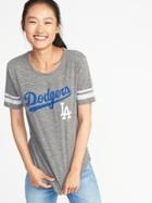 Old Navy Womens Mlb Logo-graphic Tee For Women L.a. Dodgers Size L