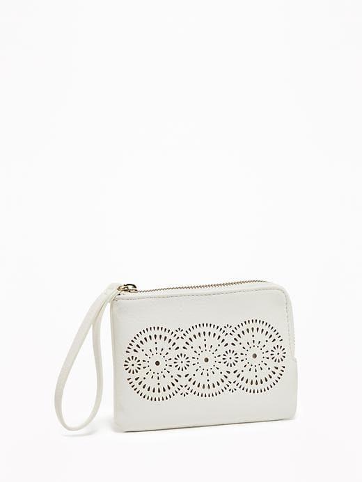Old Navy Perforated Wristlet For Women - Bone
