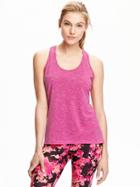 Old Navy Womens Go Dry Racerback Tanks Size M - Flamingo A Gogo Neon