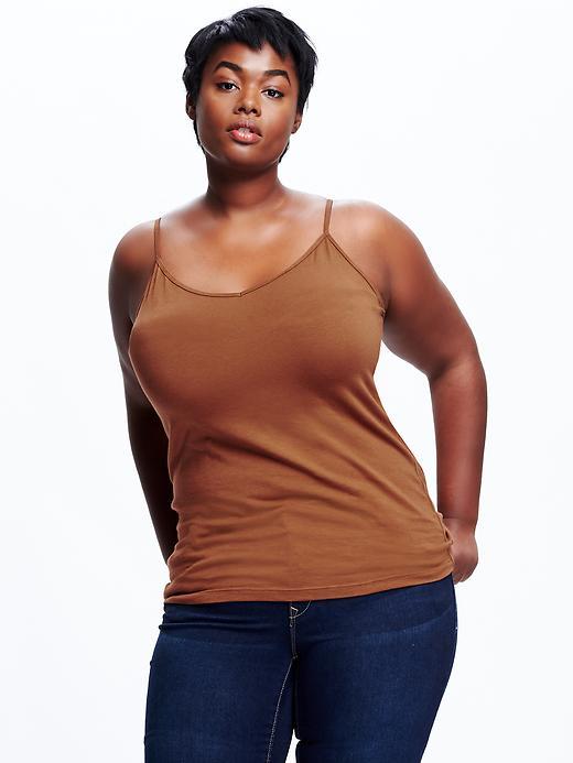 Old Navy Fitted Plus Size Cami Size 1x Plus - Baby Bison