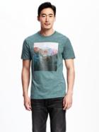 Old Navy Graphic Tee For Men - Sparkle Green