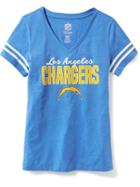 Old Navy Nfl Team V Neck Tee For Women - Chargers