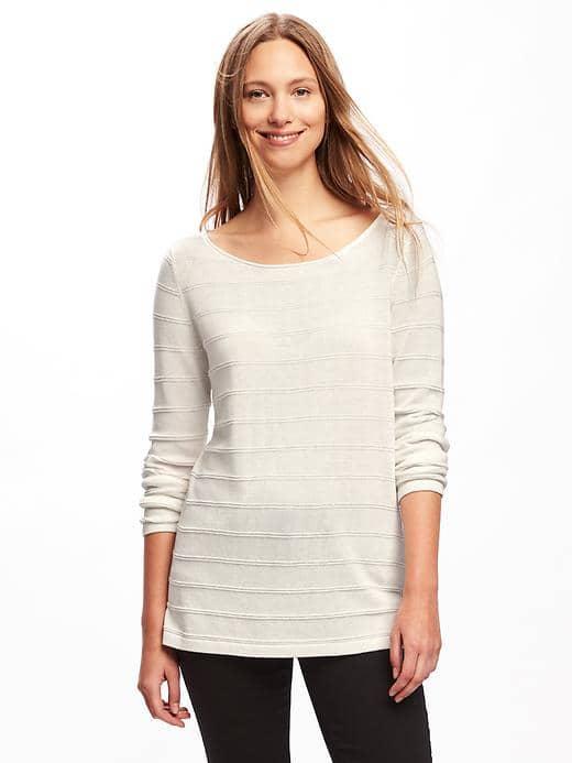 Old Navy Classic Crew Neck Sweater For Women - Calla Lily