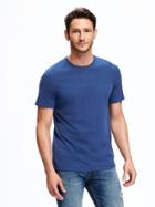 Old Navy Soft Washed Crew Neck Tee For Men - Cosmic Blue
