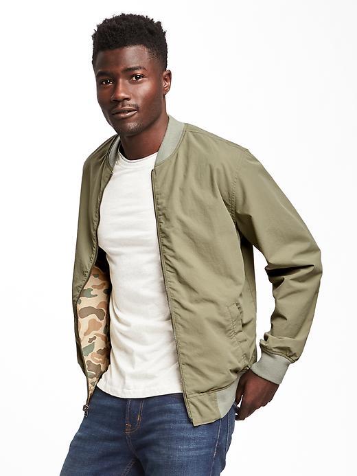 Old Navy Reversible Bomber Jacket For Men - Money Maker